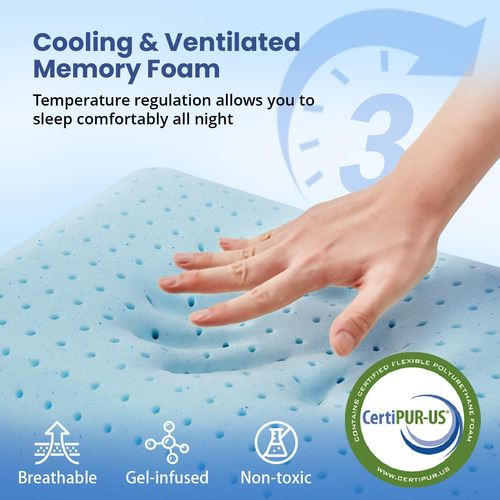 Almohadas De Espuma Viscoelástica De Gel Refrescante Para Do