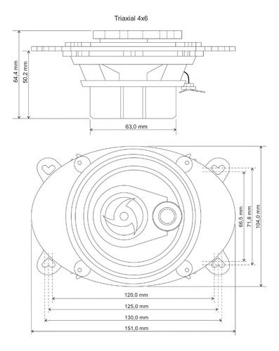 Kit Alto Falante Foxer Doblo 6 E 4x6 Polegadas 240w - Kf.044