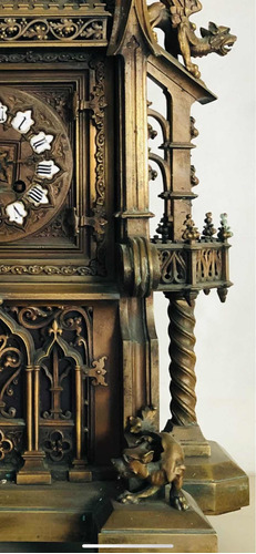 Unico Reloj  Gótico Siglo 18 Bronce Francés Alfred Daubree