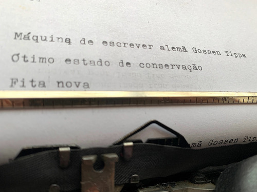 Máquina De Escrever Alemã Gossen Tippa (Usado)