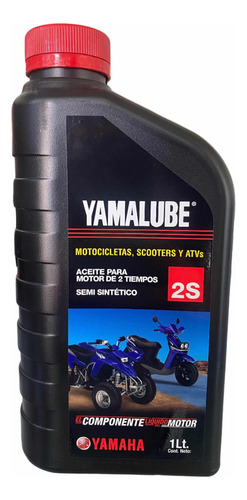 Aceite Yamalube Motor 2 Tiempos Moto Atv Semi Sintetico