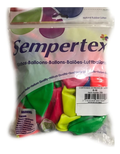 Globos Sempertex Neon Surtido  No. 18