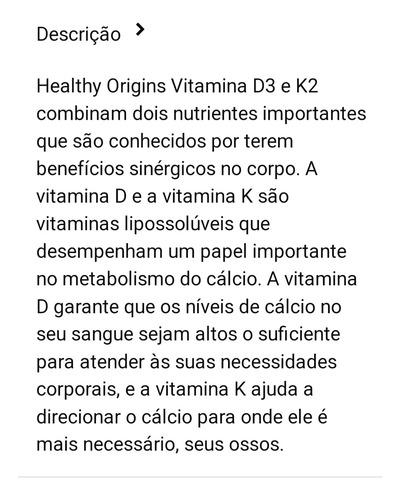 Vitamina D3 2000 Iu & K2 200 Mcg 60 Softgels Healthy Origins