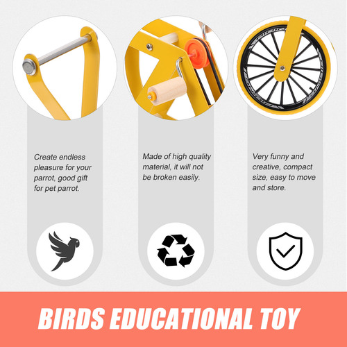 Divertido Juguete Para Bicicleta Con Forma De Loro, Juguete