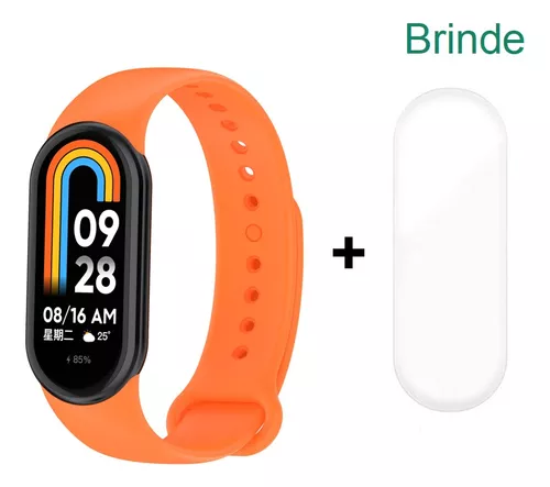 Relógio Xiaomi Mi Band 8 Original + 3 Pulseira 3 Película