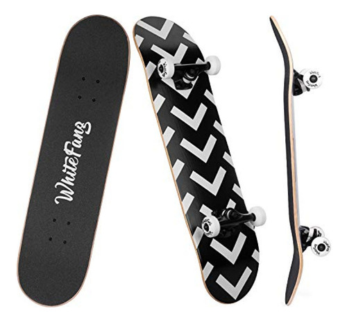 Tabla Skate Whitefang Skateboards Para Principiantes, Monopa