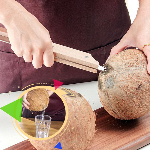 Para Juego De Cortador De Coco Con Abridor De Coco Y.