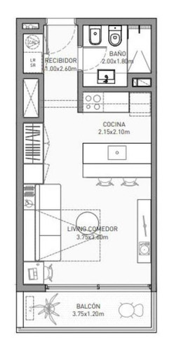 Imagen 5 de 14 de Apartamento Monoambiente En Venta Con Terraza En Punta Carretas