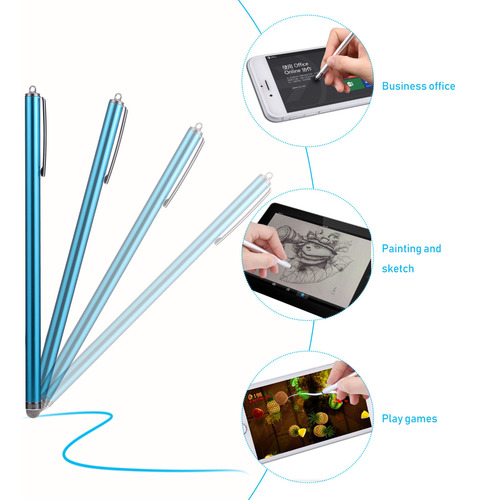 Lápiz Capacitivo Con Pantalla Táctil De 6 Piezas Con Puntas