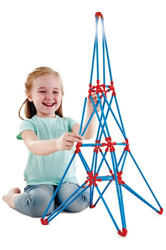 Torre Eiffel Hape Palos Madera Bambú Juguete Motriz Niños