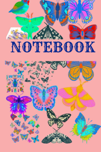 Libro: Notebook: Retro Styled Colorful Blank Lined Notebook