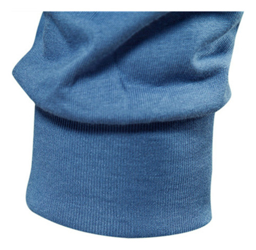 Top De Manga Larga Autumn Tide En Color Liso, Talla Europea