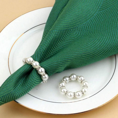 5 X 4 Uds. De Hebillas De Servilleta De Diamantes De