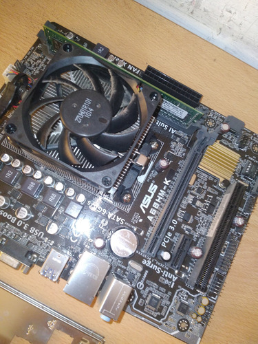 Placa Madre Fm2+ / Cpu A10 7700 / 8 Gb Ddr3 Cooler (Usado)