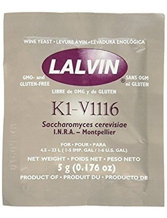 10 Paquetes De Kiv-1116 Lalvin Levadura Para La Vinificación