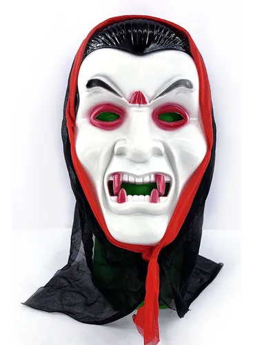 comprar Máscara De Vampiro Disfraz Drácula Con Capa Halloween Terror