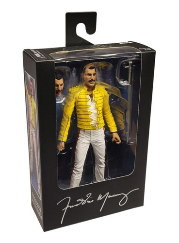 Figura De Acción Neca Freddie Mercury Yellow Jacket 1986