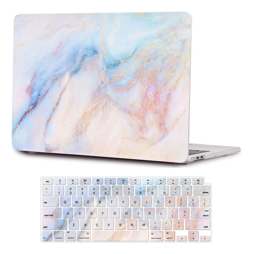 Funda Arts Para Macbook Air 13 M1 Chip, Mármol Azul