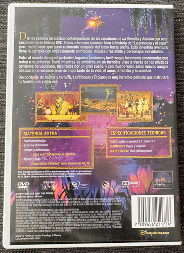 La Princesa Y El Sapo - Cd De Video