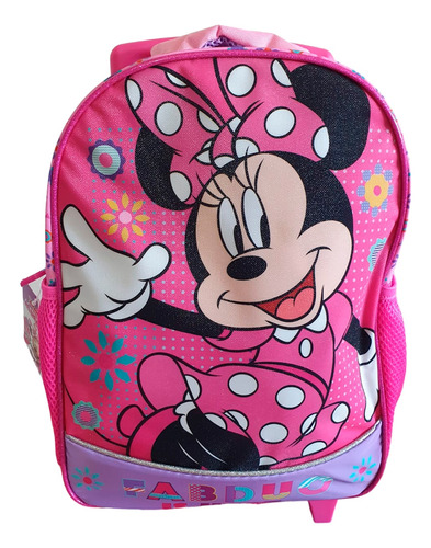 Mochila Escolar Para Niñas Minnie Mouse Con Ruedas