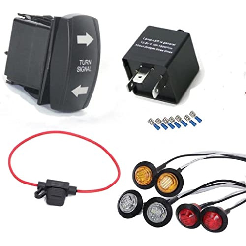 Kit De Señales De Giro Led Utv Atv Sxs Para Polaris Rzr