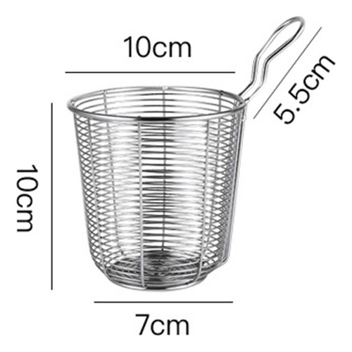 Cuchara Para Freír, Colador De Freidora, Recipiente 7x10cm