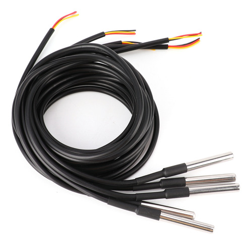 Sensor De Temperatura, 5 Unidades, Sonda De Acero Inoxidable