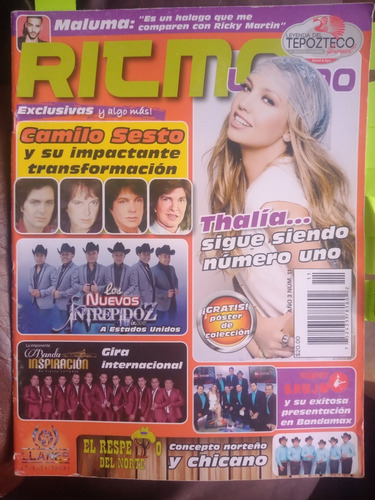 Thalia En Revista Ritmo Camilo Sesto, Dulce Maria 2016