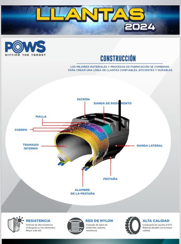 Pows 130/70-17 Y 90/90-17 6pr Tube Less Premium