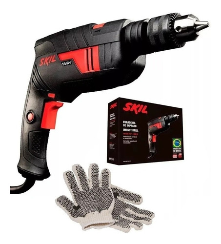 Taladro Percutor 6555 Skil 13mm 570w Velocidad Variable + Guantes De Regalo