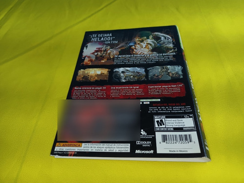 Portada Original Gears Of War 2 Xbox 360 (Usado)