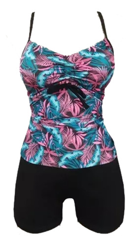 Mujer, Playa. Trajes De Baño Dama, Short + Blusa. Talla S