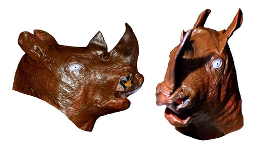 Mascara De Rinoceronte De Latex Cafe