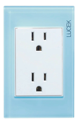Placa Lucek Colors Duplex Azul Bp06-kc Azul