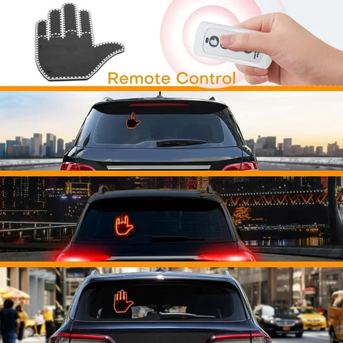 Divertido Dedo Medio Gesto De Luz Con Mando A Distancia, Led