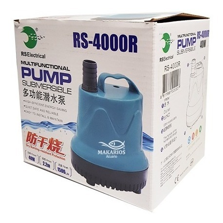 Rs Electrical Bomba Sumergible Rs 4000r 1500 Litros Hora Pecera Estanque Cascada