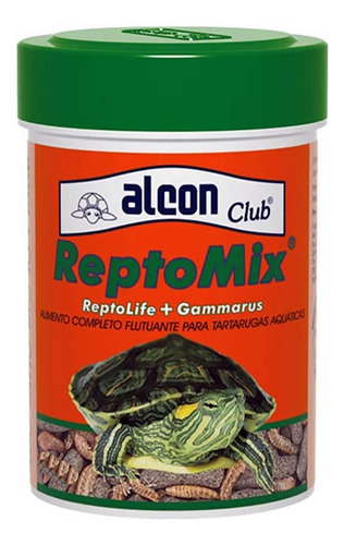 Alcon Reptomix 25g Ração + Gammarus P/ Tartarugas De Agua