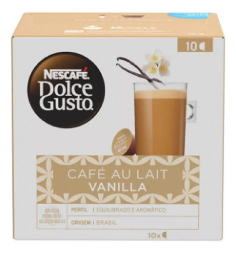 Capsulas Dolce Gusto Nescafé Au Lait Vanilla Delicioso Aroma