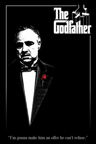The Godfather - Red Rose - Poster Importado De 90 X 60 Cm