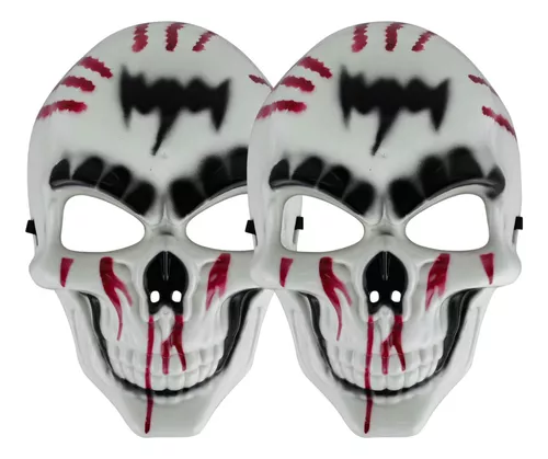 Máscara Caveira Crânio Esqueleto Personagem Ghost Cod Mw2 Cor Cinza Desenho  Call Of Duty