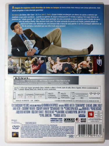 Dvd Um Negócio Nada Seguro Ed Helms Cedar Rapids