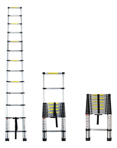 Netuera Escalera De Extensión Telescópica De Aluminio, Escal