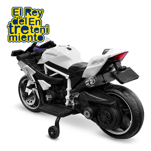 Imagen 3 de 7 de Moto A Batería Con Ruedas Luces Música Y Usb El Rey