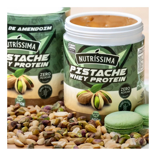Pasta De Amendoim Creme De Pistache Pote 500g Nutríssima Go
