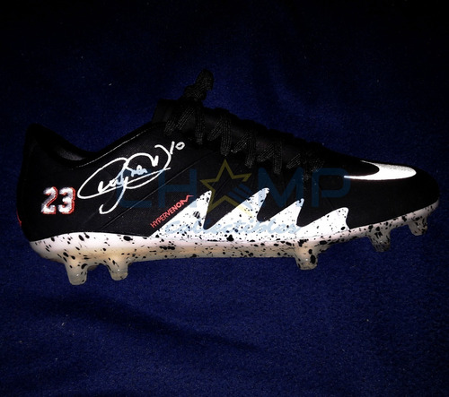 Taco Firmado Neymar Jordan X Hypervenom Autografo Psg Brasil