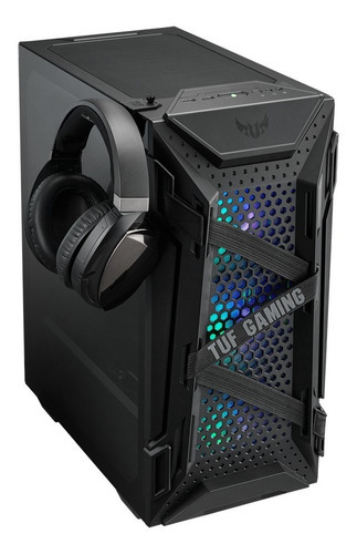 Gabinete Asus Tuf Gaming Gt301 Rgb Cristal Templado Atx Color Negro