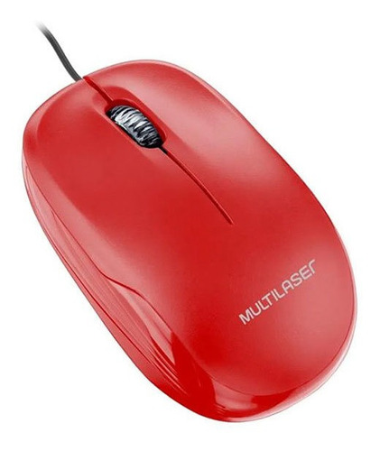 Mouse Usb Rojo 1200 Dpi Multilaser Mo292