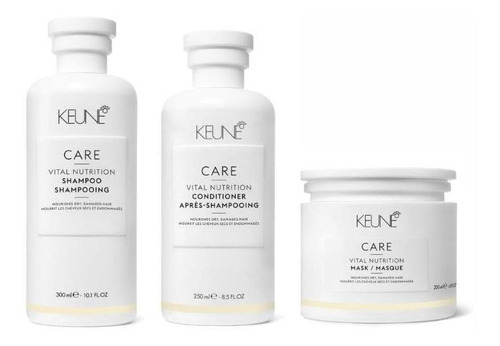  Kit Shampoo Condicionador Máscara Keune Care Vital Nutrition
