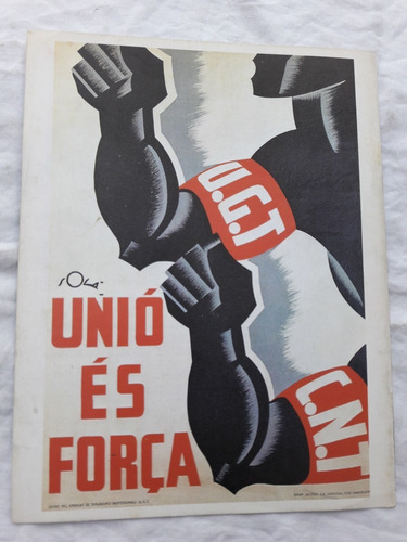 Afiche Guerra Civil Española Nº 9 Fascismo Union Es Fuerza