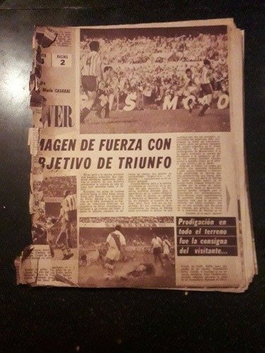 Revista Goles Boca River Racing Pizzuti Amadeo Bonavena 1967